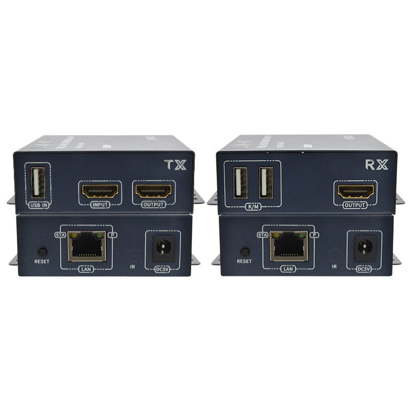 200M 1080p एचडीएमआई केवीएम एक्सटेंडरhdmi एचडीएमआई ओवर टीसीपी/आईपी लूप आउट पॉइंट टू मल्टी पॉइंट के साथ
