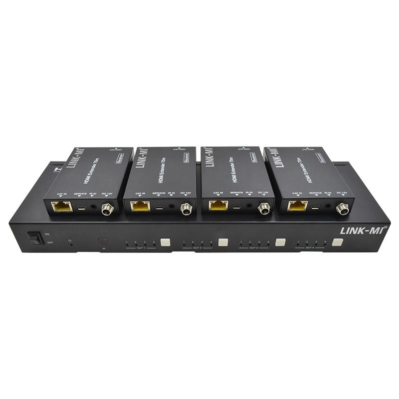 आईआर मैट्रिक्स फंक्शन के साथ 70M 4X4 एचडीएमआई मैट्रिक्स 18Gbps 4K@60Hz एचडीएमआई 2.0 बी पीओसी