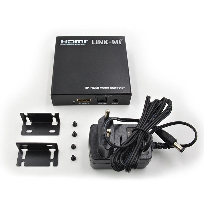 ऑडियो एक्सट्रैक्टर HDMI 2.1 ऑडियो स्प्लिटर 4k समर्थन 8K 60Hz YUV4:2:0 सीईसी
