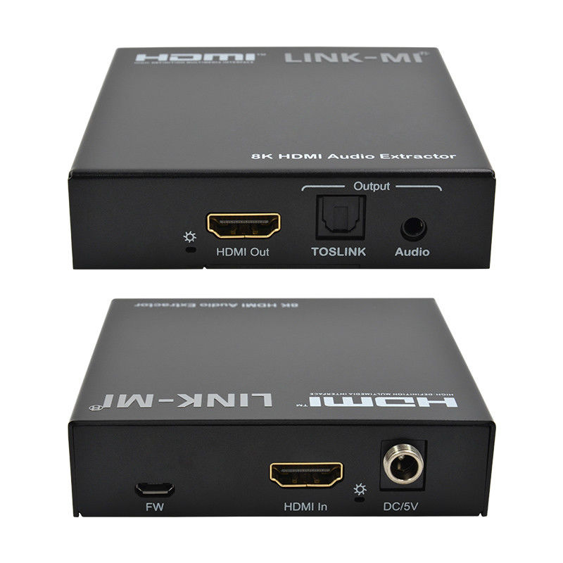 ऑडियो एक्सट्रैक्टर HDMI 2.1 ऑडियो स्प्लिटर 4k समर्थन 8K 60Hz YUV4:2:0 सीईसी