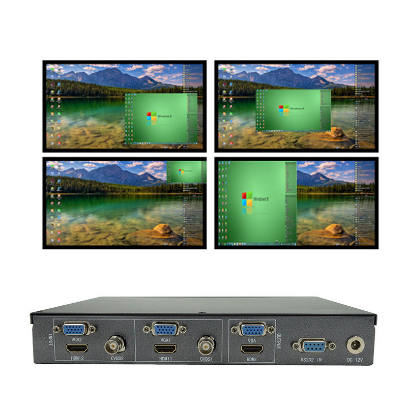 पीआईपी पीओपी 4k 60hz एचडीएमआई स्विचर 2x1 मल्टीव्यूअर कोई भी चित्र ज़ूम इन/आउट 1080P
