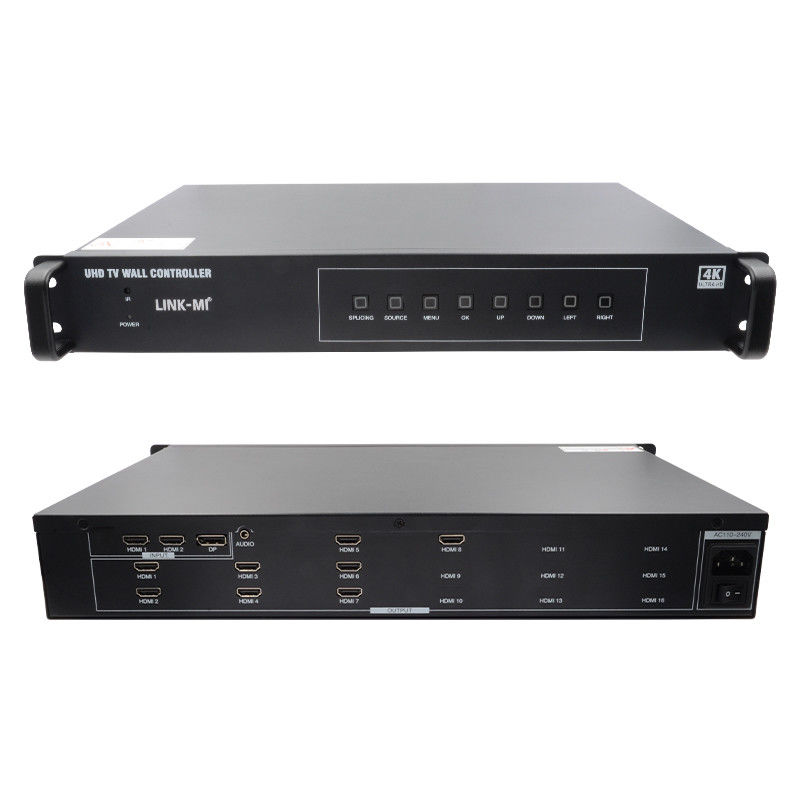 2X4 टीवी एचडीएमआई वॉल कंट्रोलर 4K 60Hz 2X3 वीडियो वॉल प्रोसेसर 2X2 8 डिस्प्ले इकाइयों के लिए