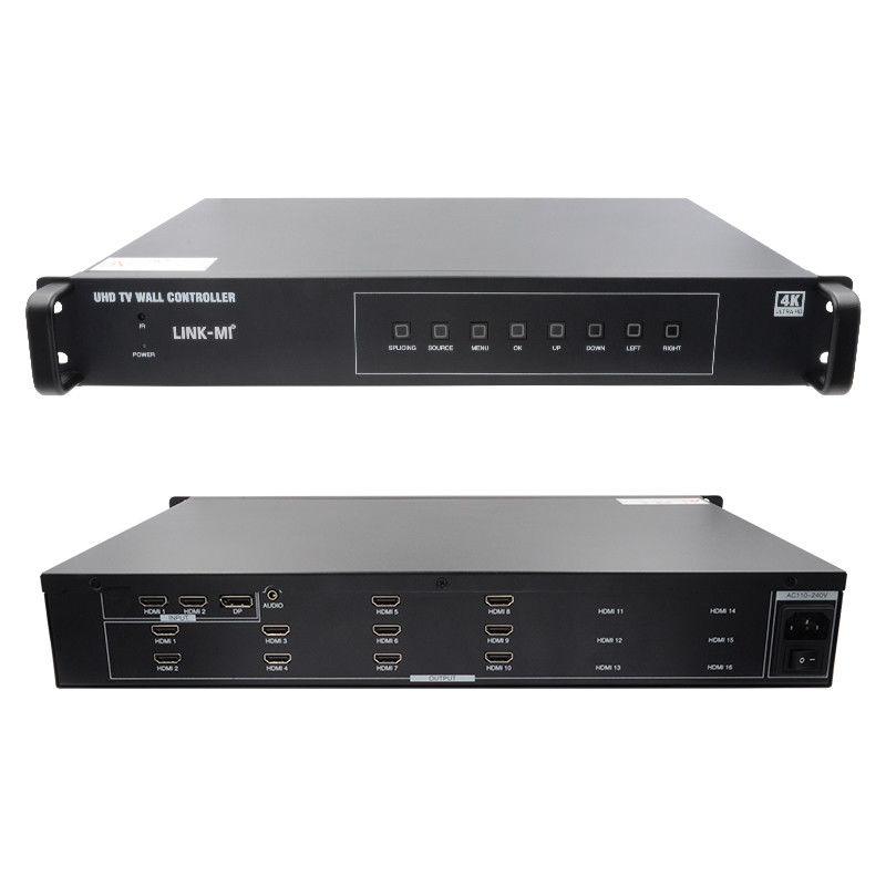 4K वीडियो वॉल स्प्लिटर HDMI1 2x5 स्प्लिसिंग HDMI2.0 HDMI1.4 DP इनपुट 4K@60Hz 4:4:4
