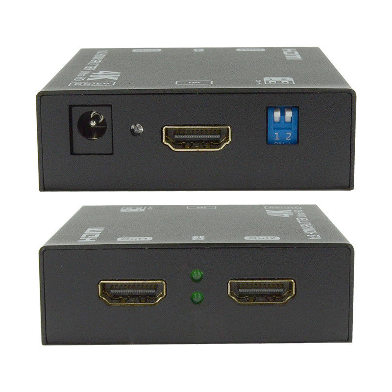 1X2 4K एचडीएमआई एक्सटेंडर स्प्लिटर समर्थन 4K2K EDID 3D 2 पोर्ट वीडियो स्प्लिटर