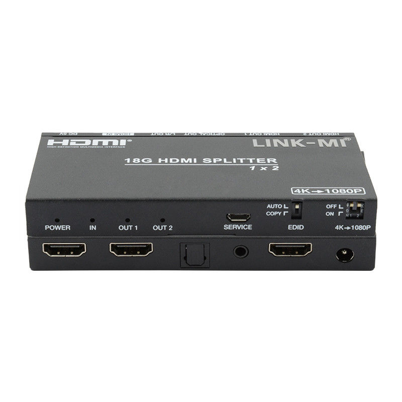 4K 2.0b 2 पोर्ट HDMI स्प्लिटर 4 HDCP 2.2COPY AUTO EDID एचडीएमआई ऑडियो वीडियो निकालें