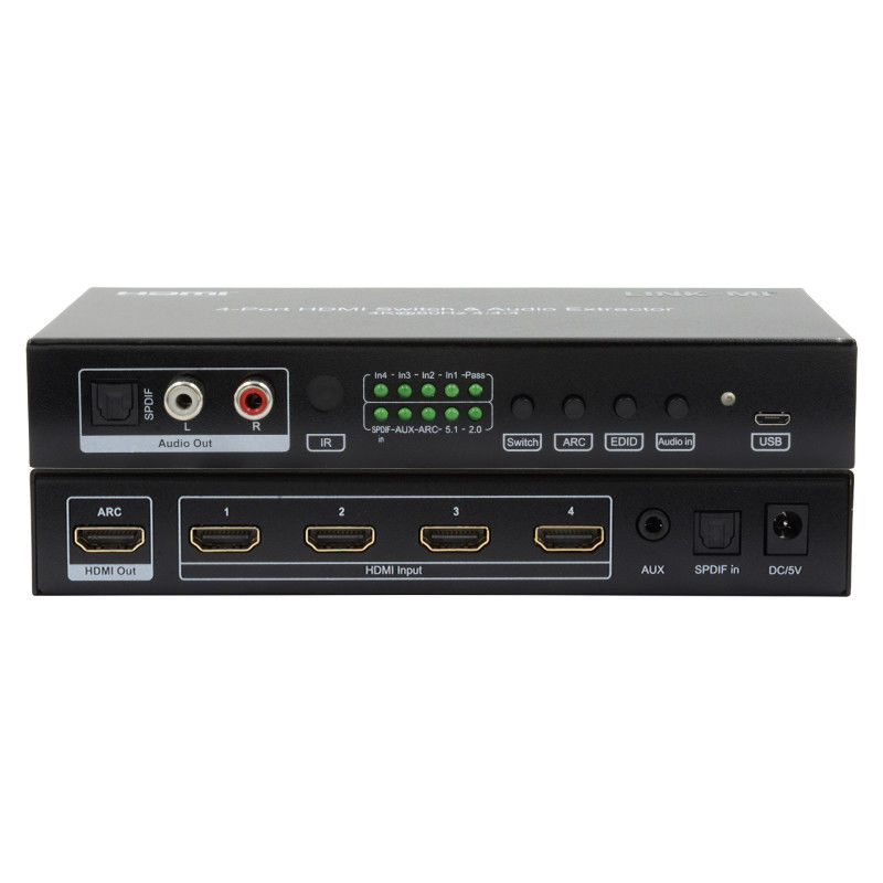 4X1 वीडियो एचडीएमआई स्विच 2.0 स्विच 4K@60hz YUV4:44 18Gbps समर्थन ARC, CEC, HDR