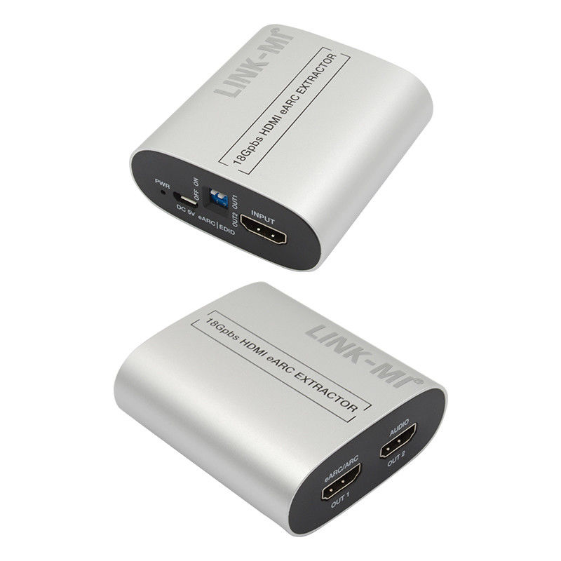18Gbps HDMI एक्सट्रैक्टर एक्सट्रैक्टर 4K@60Hz CEC EDID HDMI EARC ऑडियो एक्सट्रैक्टर कन्वर्टर