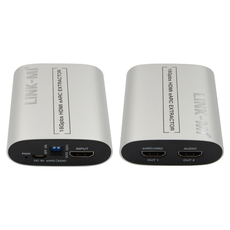 18Gbps HDMI एक्सट्रैक्टर एक्सट्रैक्टर 4K@60Hz CEC EDID HDMI EARC ऑडियो एक्सट्रैक्टर कन्वर्टर