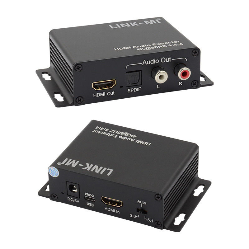18Gbps 4K 1080P एचडीएमआई ऑडियो एक्सट्रैक्टर समर्थन एप्पल टीवी उपग्रह रिसीवर के लिए ईडीआईडी 3 डी