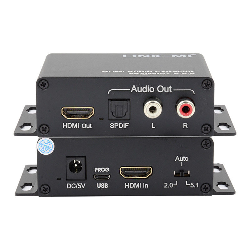 18Gbps 4K 1080P एचडीएमआई ऑडियो एक्सट्रैक्टर समर्थन एप्पल टीवी उपग्रह रिसीवर के लिए ईडीआईडी 3 डी