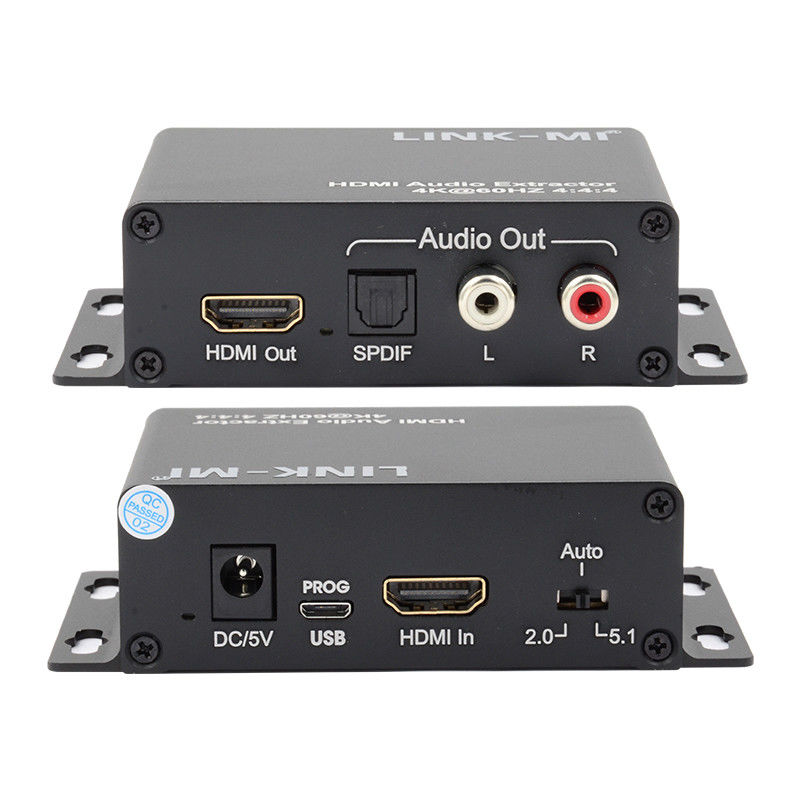 18Gbps 4K 1080P एचडीएमआई ऑडियो एक्सट्रैक्टर समर्थन एप्पल टीवी उपग्रह रिसीवर के लिए ईडीआईडी 3 डी