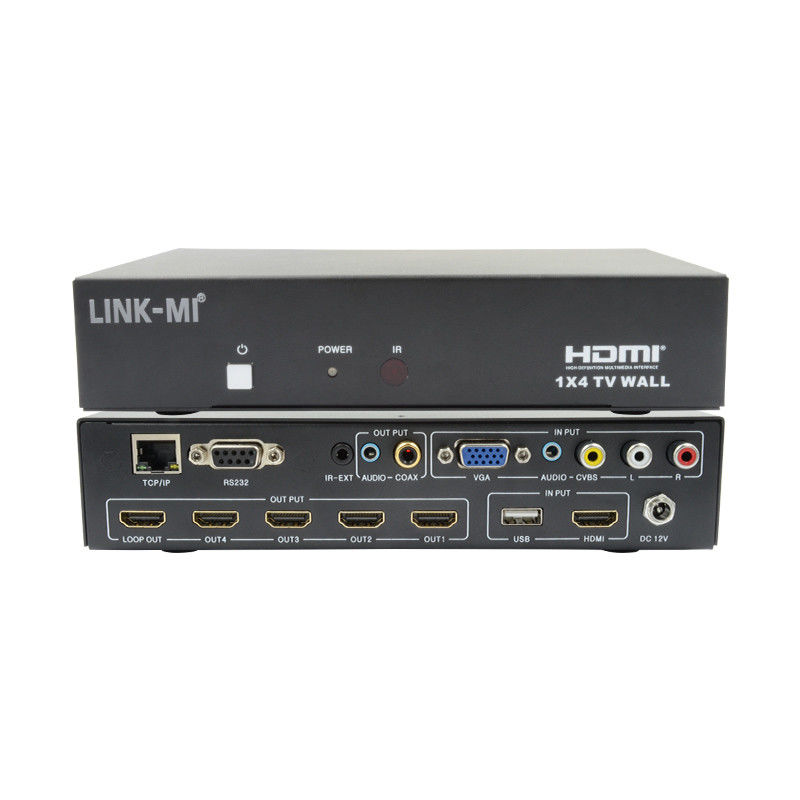 LM-TV04L HDMI 1x4 TV WALL समर्थन CVBS/VGA/HDMI/USB प्ले इनपुट स्रोत