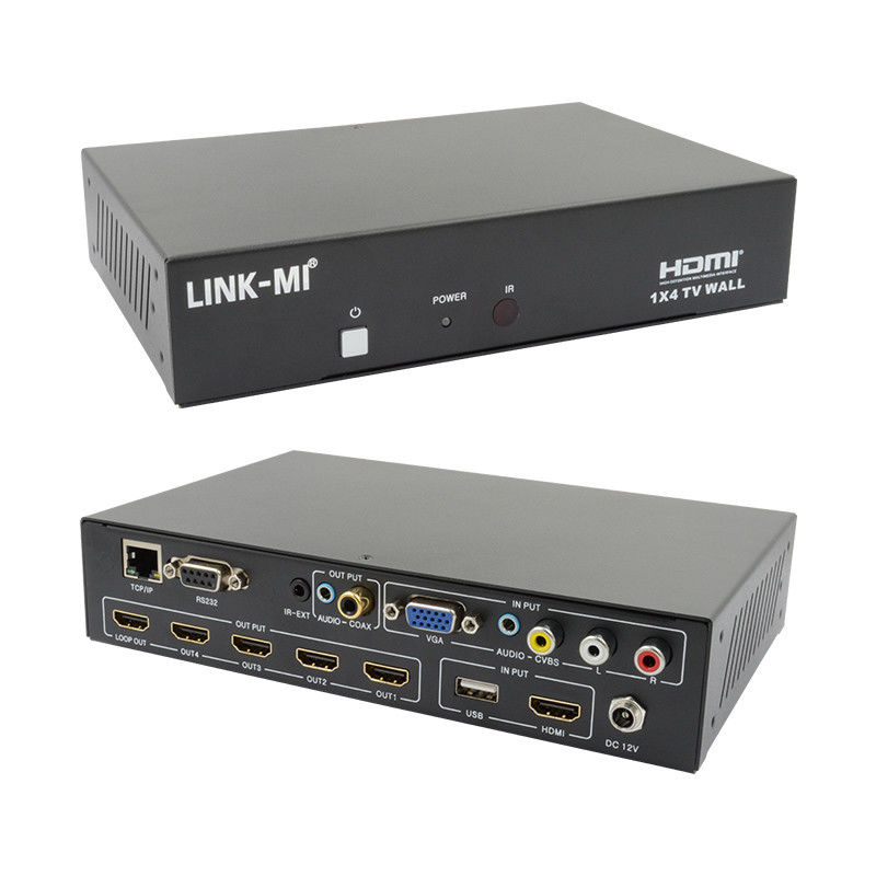 LM-TV04L HDMI 1x4 TV WALL समर्थन CVBS/VGA/HDMI/USB प्ले इनपुट स्रोत