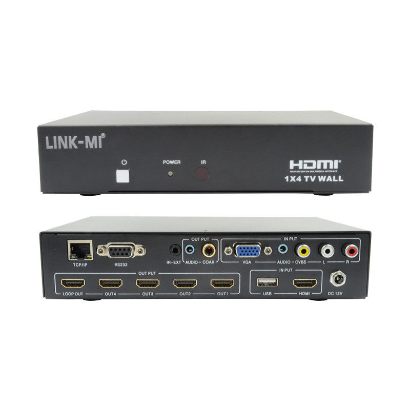 LM-TV04L HDMI 1x4 TV WALL समर्थन CVBS/VGA/HDMI/USB प्ले इनपुट स्रोत