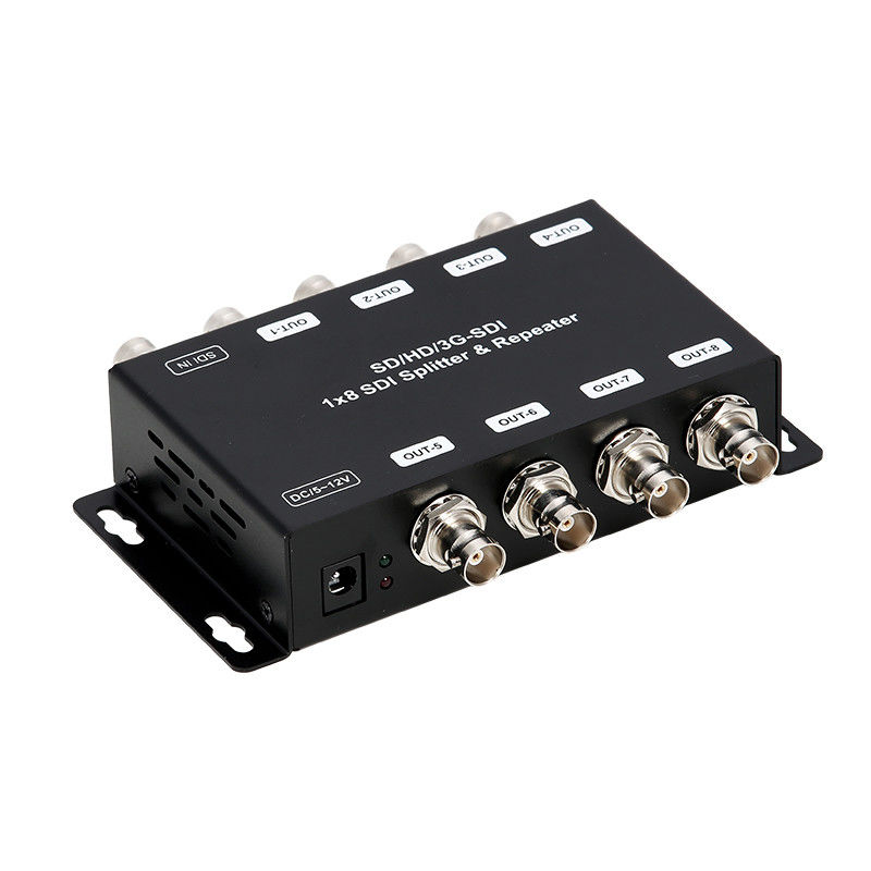LM-SDI-108B 1 से 8 SD/HD/3G-SDI वितरण एम्पलीफायर रिपीटर 75 ओम प्रतिबाधा के साथ