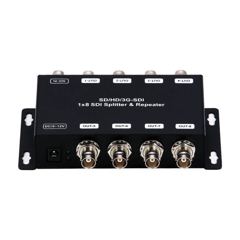 LM-SDI-108B 1 से 8 SD/HD/3G-SDI वितरण एम्पलीफायर रिपीटर 75 ओम प्रतिबाधा के साथ