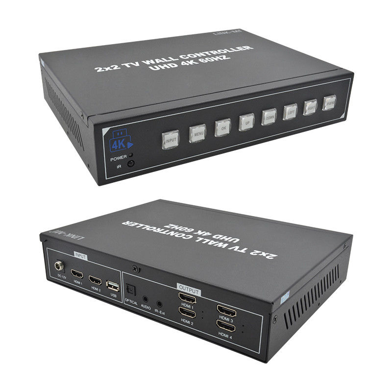 1X4 1X3 1X2 2X1 3X1 4X1 अधिकतम 3840x2160 60Hz इनपुट रिज़ॉल्यूशन के लिए यूएचडी टीवी वॉल प्रोसेसर